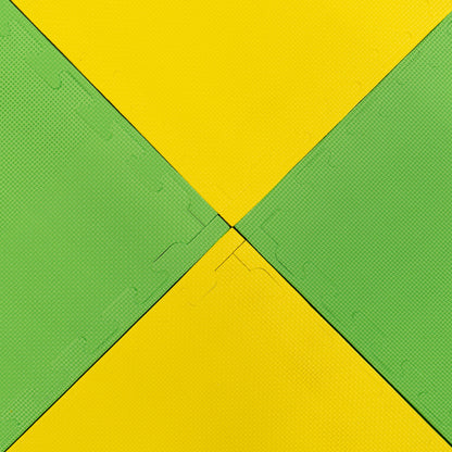 Large Foam Puzzle Mats - Spring Green / Yellow