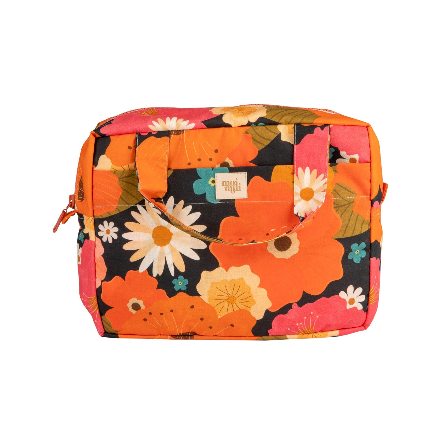 Large Make-Up Bag - Picnic With Flowers
