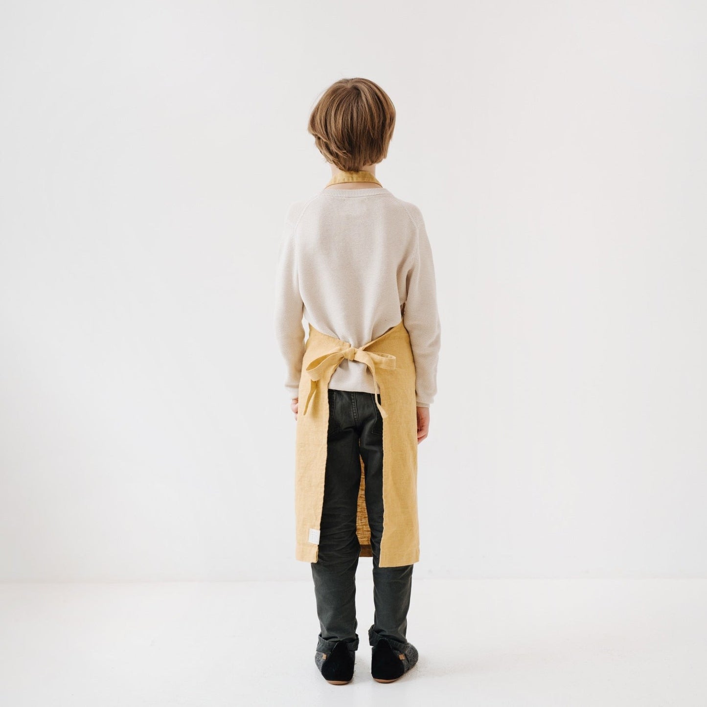 Linen Daily Apron for Kids - Honey