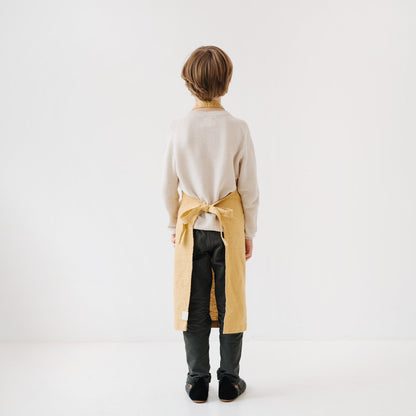 Linen Daily Apron for Kids - Honey