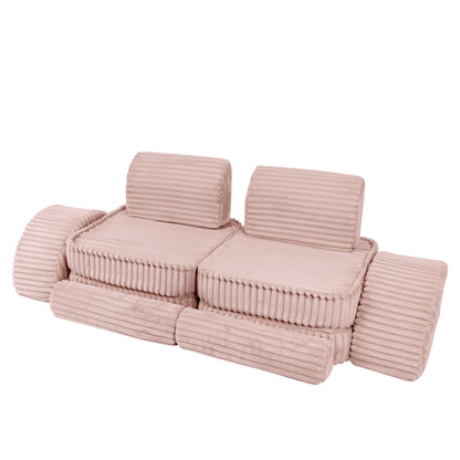 Medium Modular Sofa for Kids - Churros Pink Plus