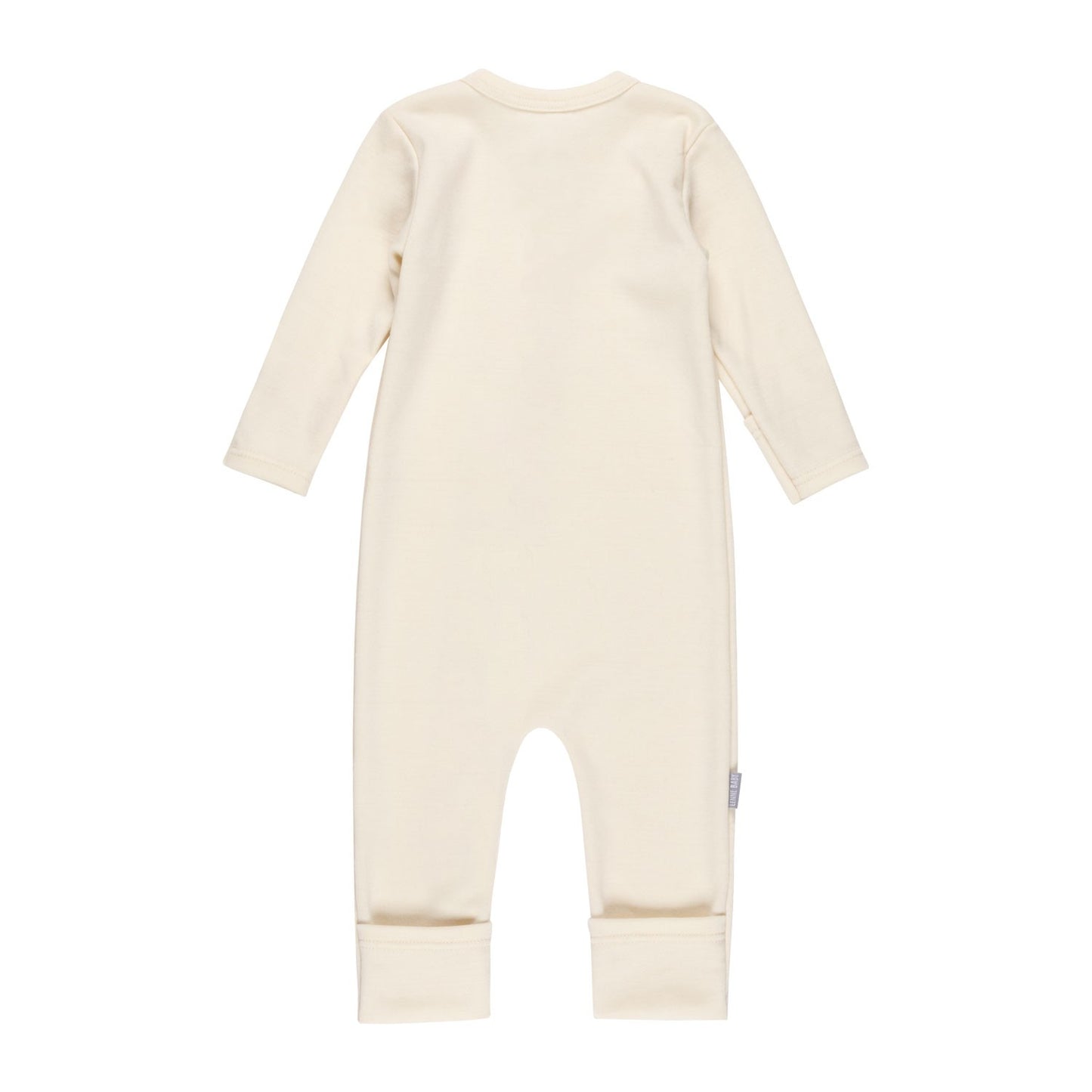 Merino Wool Baby Overall – White
