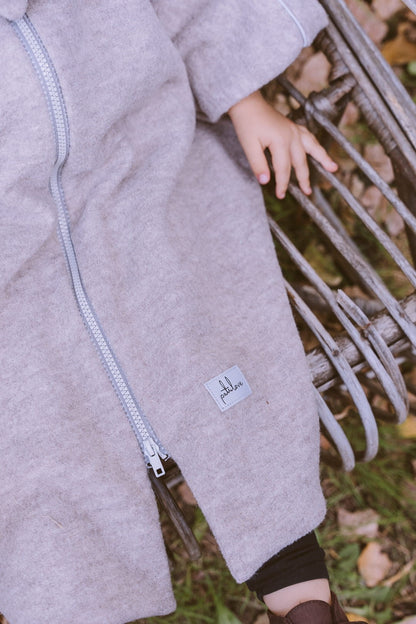 Merino Wool Car Poncho For Kids - Lamb