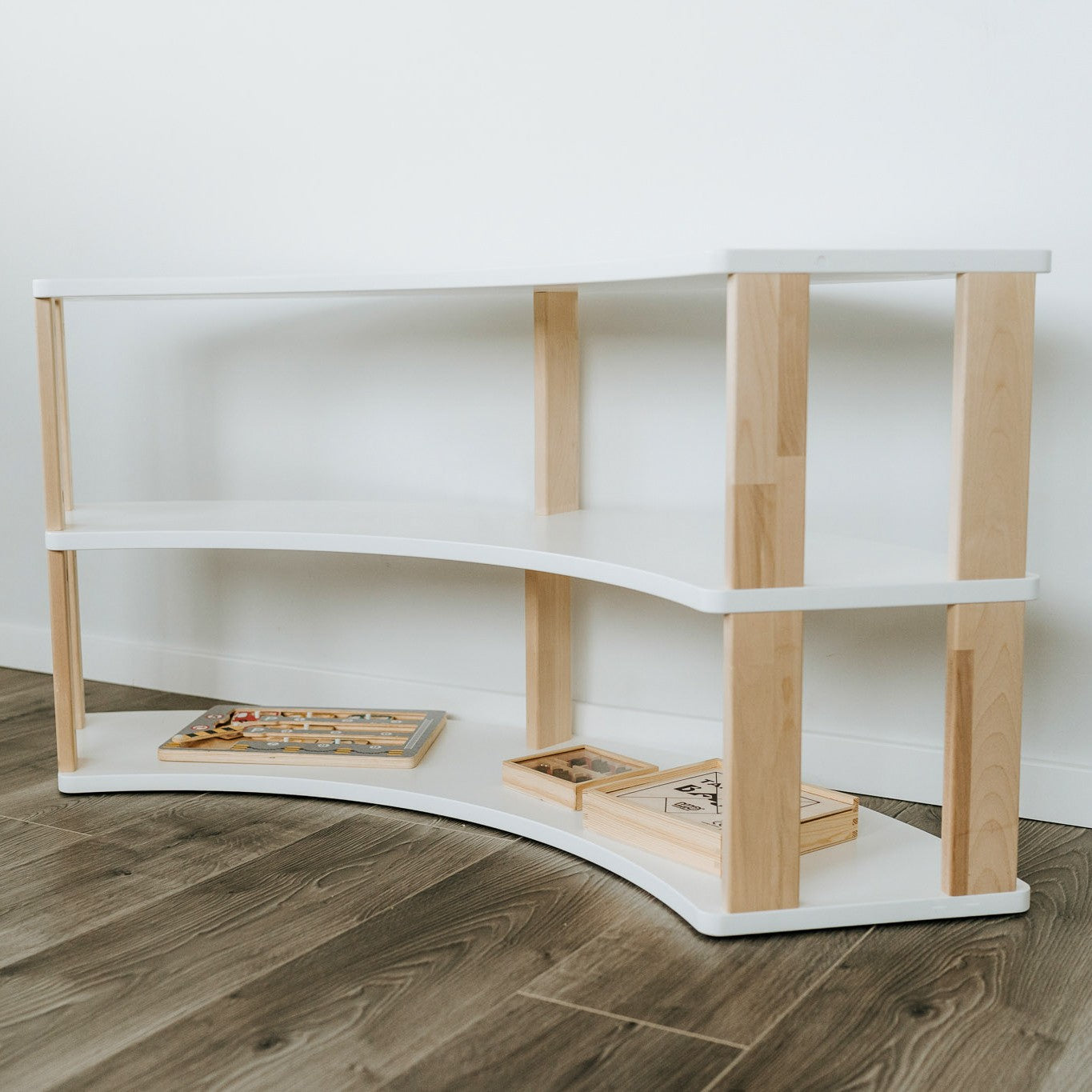 Modular Montessori Shelf Arch - 3 Shelves