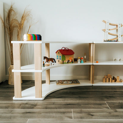 Modular Montessori Shelf Arch - 4 Shelves