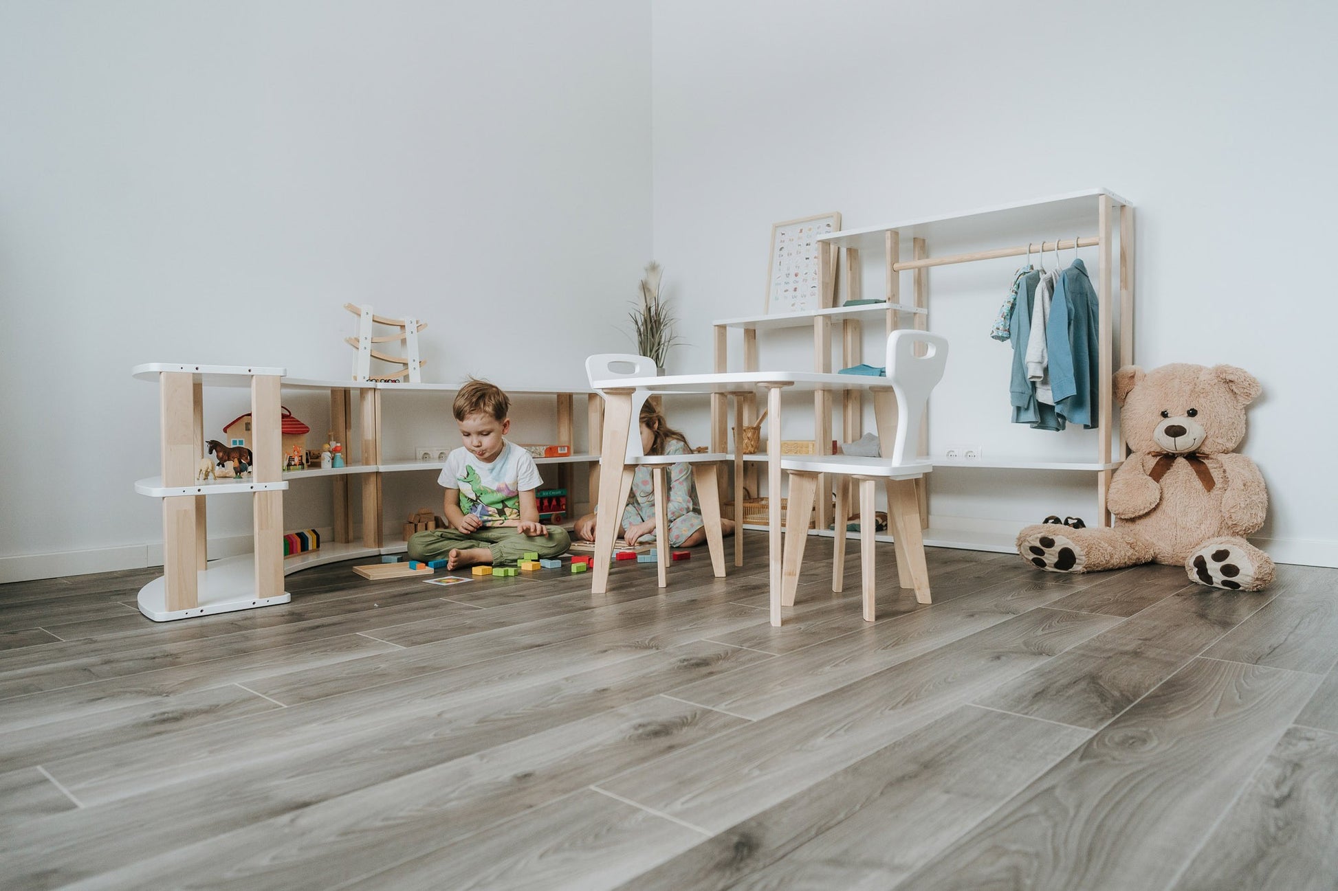 Modular Montessori Shelf Arch - 2 Shelves