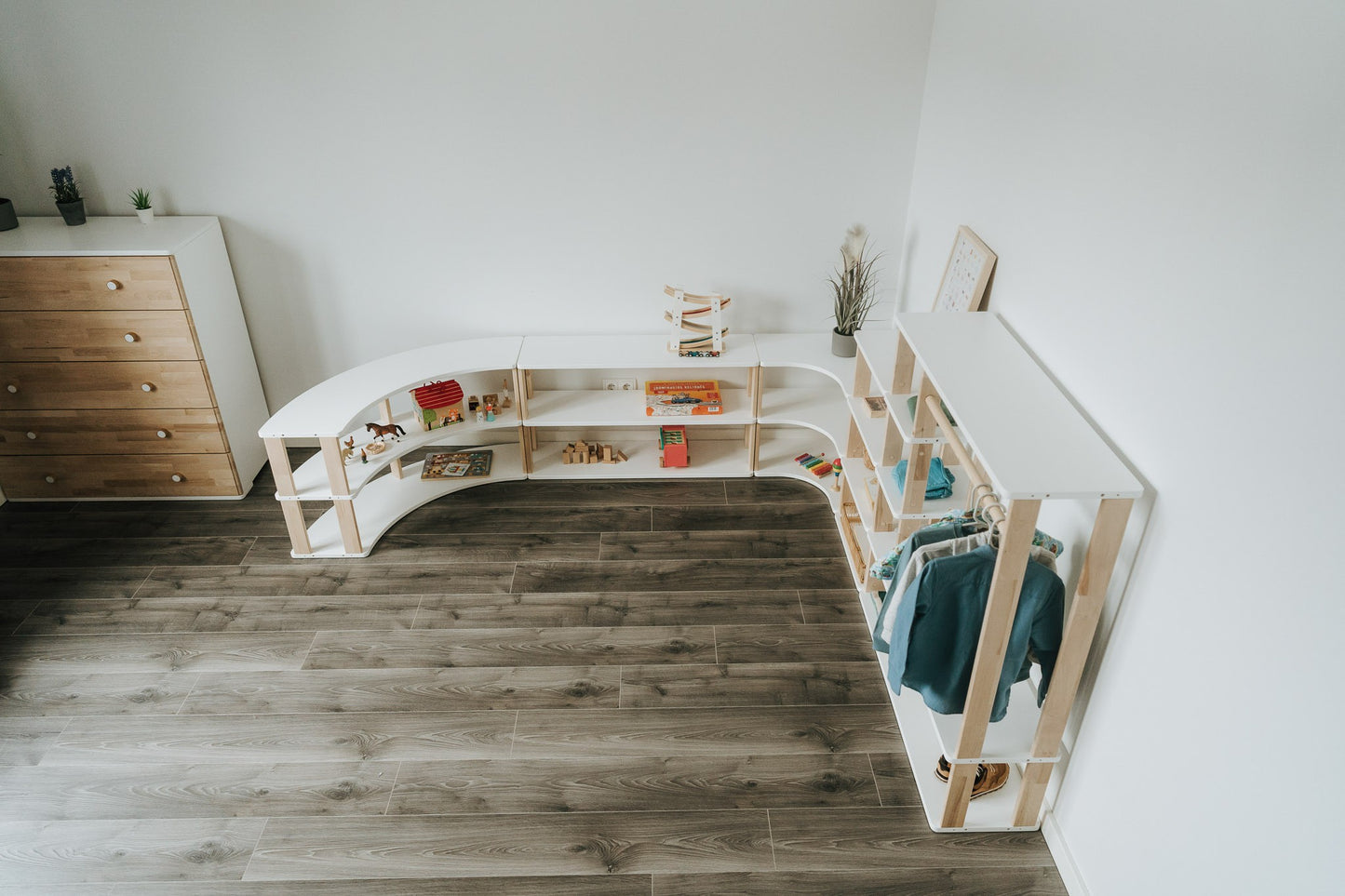 Modular Montessori Shelf Arch - 2 Shelves