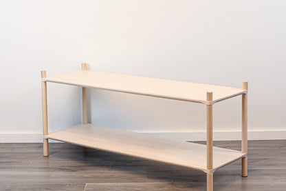 Montessori-Inspired Wooden Shelving Unit Large, 2 Shelves