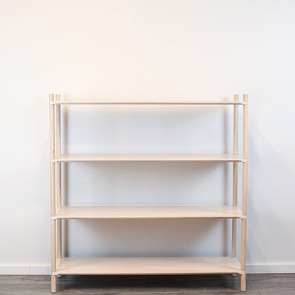 Montessori-Inspired Wooden Shelving Unit Large, 4 Shelves