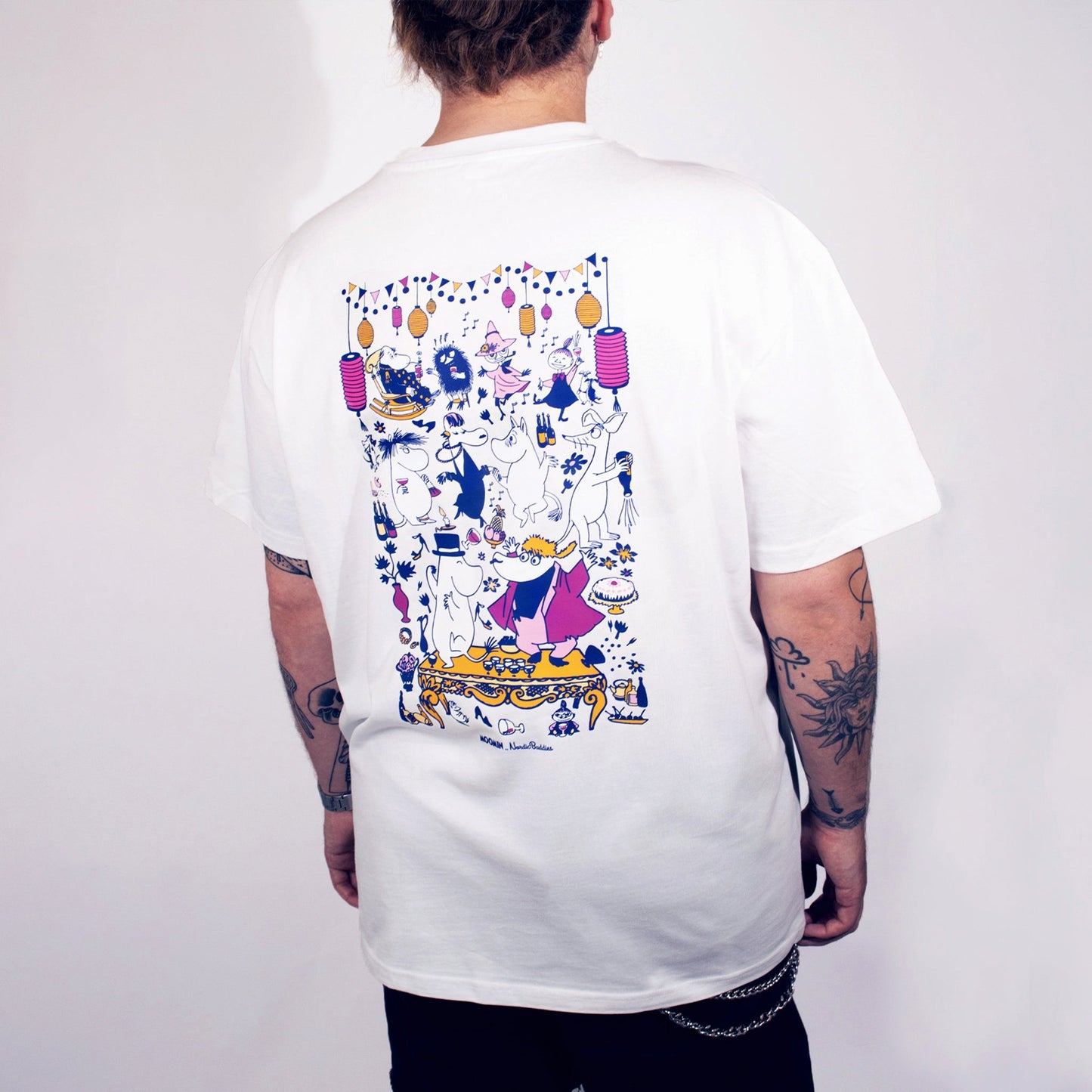 Moomin Party Heavy Unisex T-shirt - White