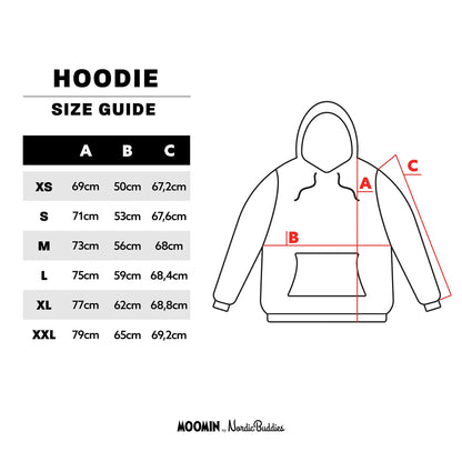 Moomintroll's Temper Hoodie Unisex - Grey