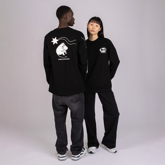 Novels Longsleeve Shirt With Cuffrib Unisex - Black