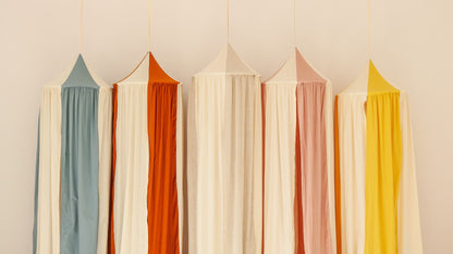 Organic Cotton and Linen Canopy - Cream Circus