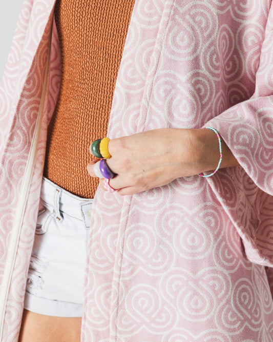 Bamboo Kimono for Women - Rose