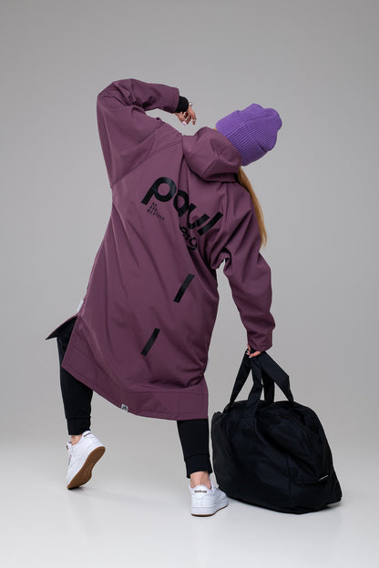 Paul Light Outdoor Robe - Aubergine