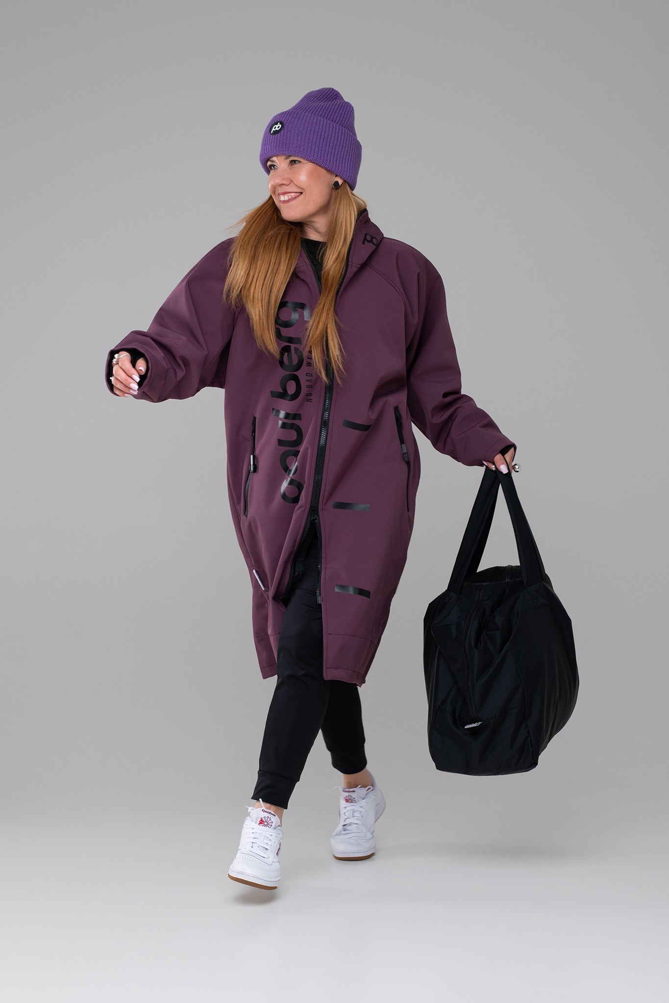 Paul Light Outdoor Robe - Aubergine