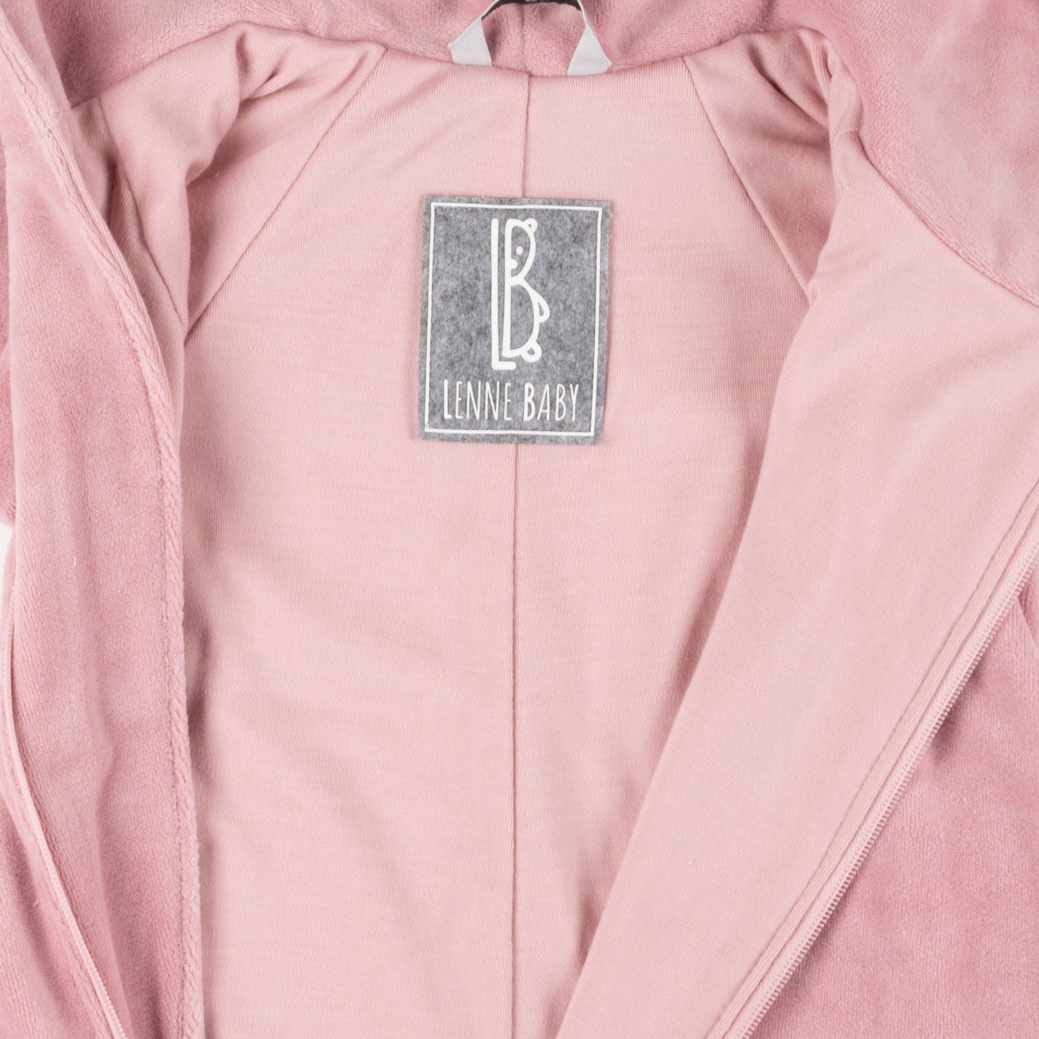 Pink Velvet Baby Overall with Merino Wool Lining