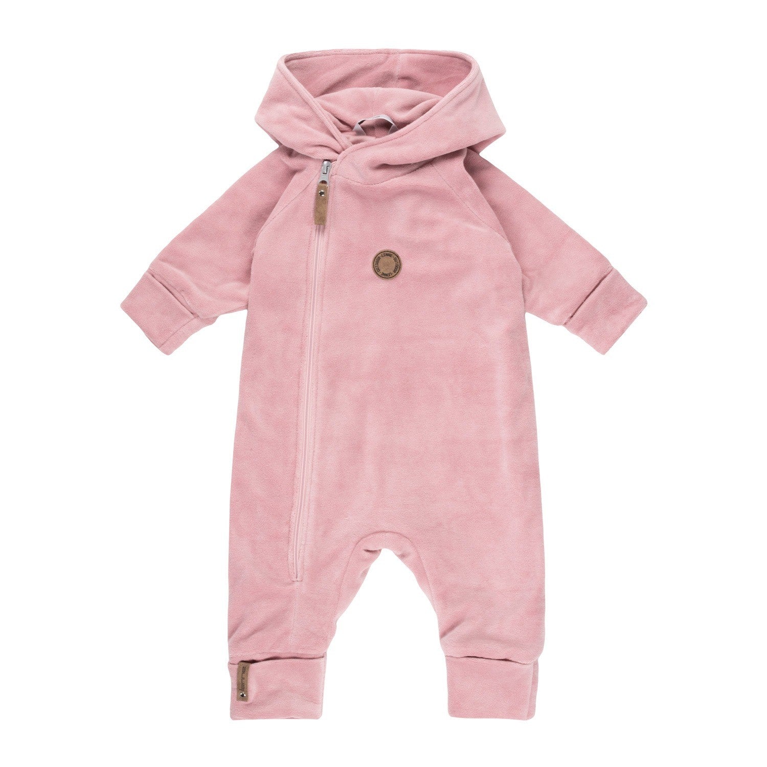 Pink Velvet Baby Overall with Merino Wool Lining