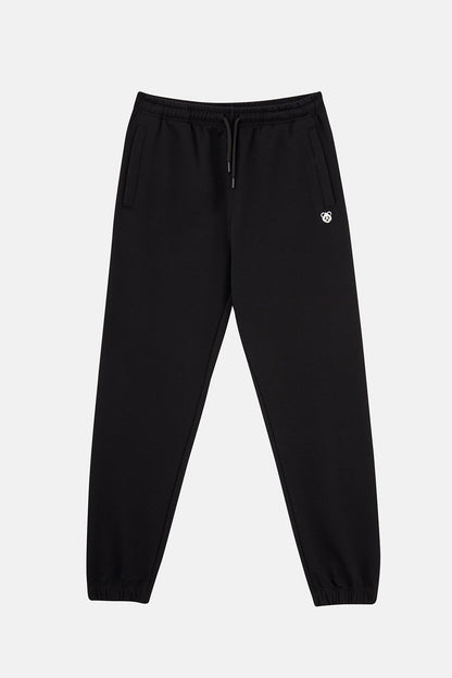 Panda Soft Fleece Sweatpants - Black