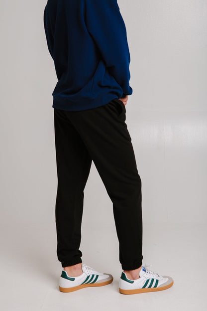 Panda Soft Fleece Sweatpants - Black