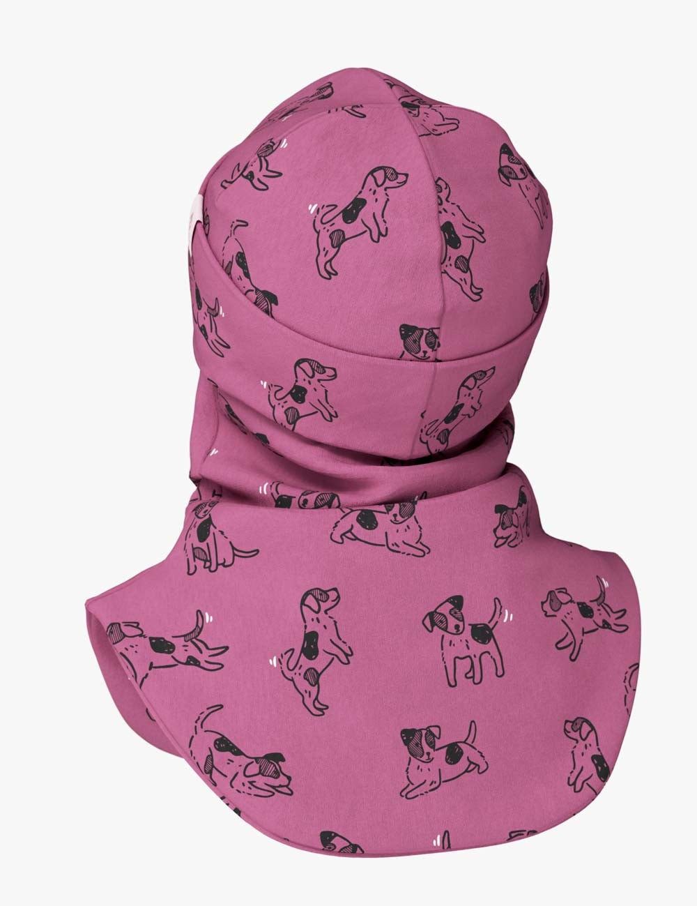 Spring-Fall Kids Balaclava BREDEN - Pink Dogs