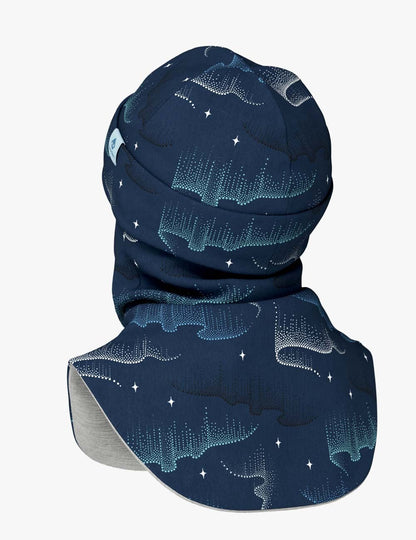 Thermal Merino Balaclava For Kids CLAVAN - Northern Lights