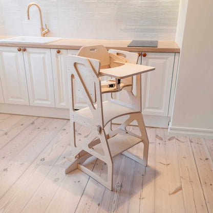 Transformable Kitchen Tower - Modustep and High Chair Combo