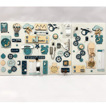 Two-piece wall activity panel (60×80 + 60×39 cm)