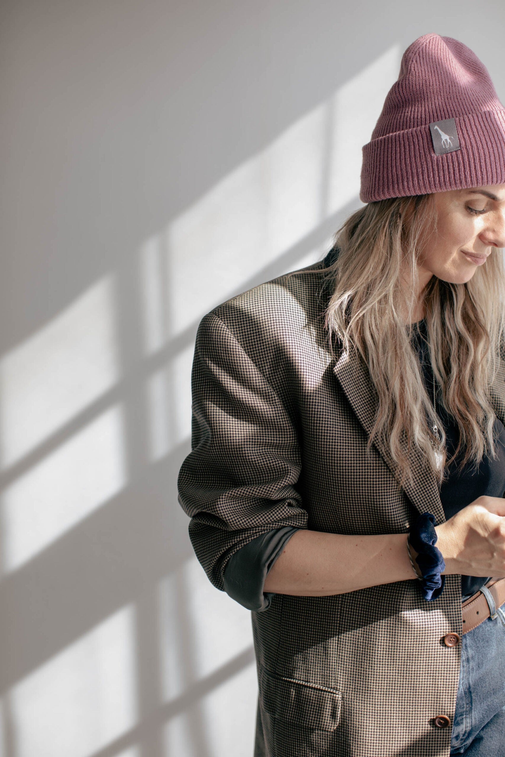 Ultra-Soft Beanie With A Giraffe Label