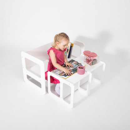 Montessori Weaning Table and Chair Set - with 2 Chairs