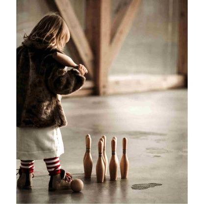 Wooden Bowling Pins - Natural