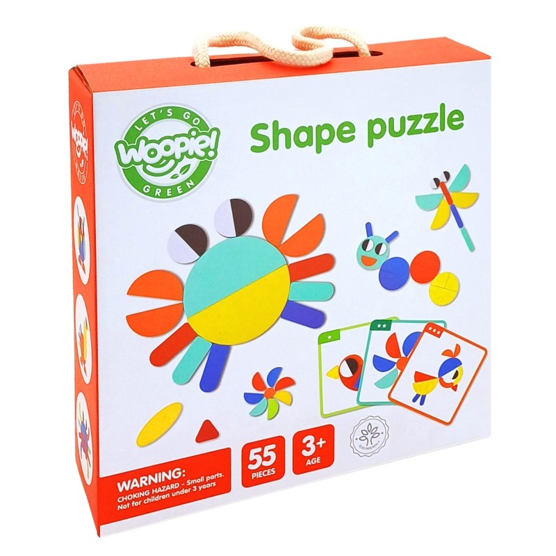 Wooden Montessori shape Puzzle