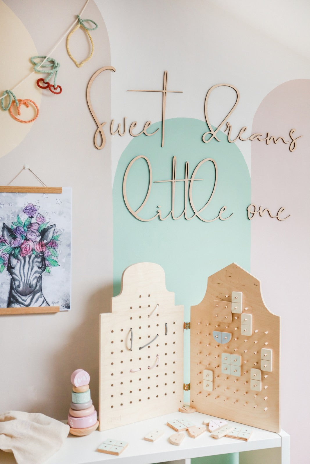 Wooden Wall Sign - Sweet Dreams Little One