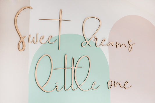 Wooden Wall Sign - Sweet Dreams Little One